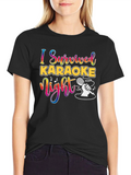 I Survived Karaoke Night Graphic Tee