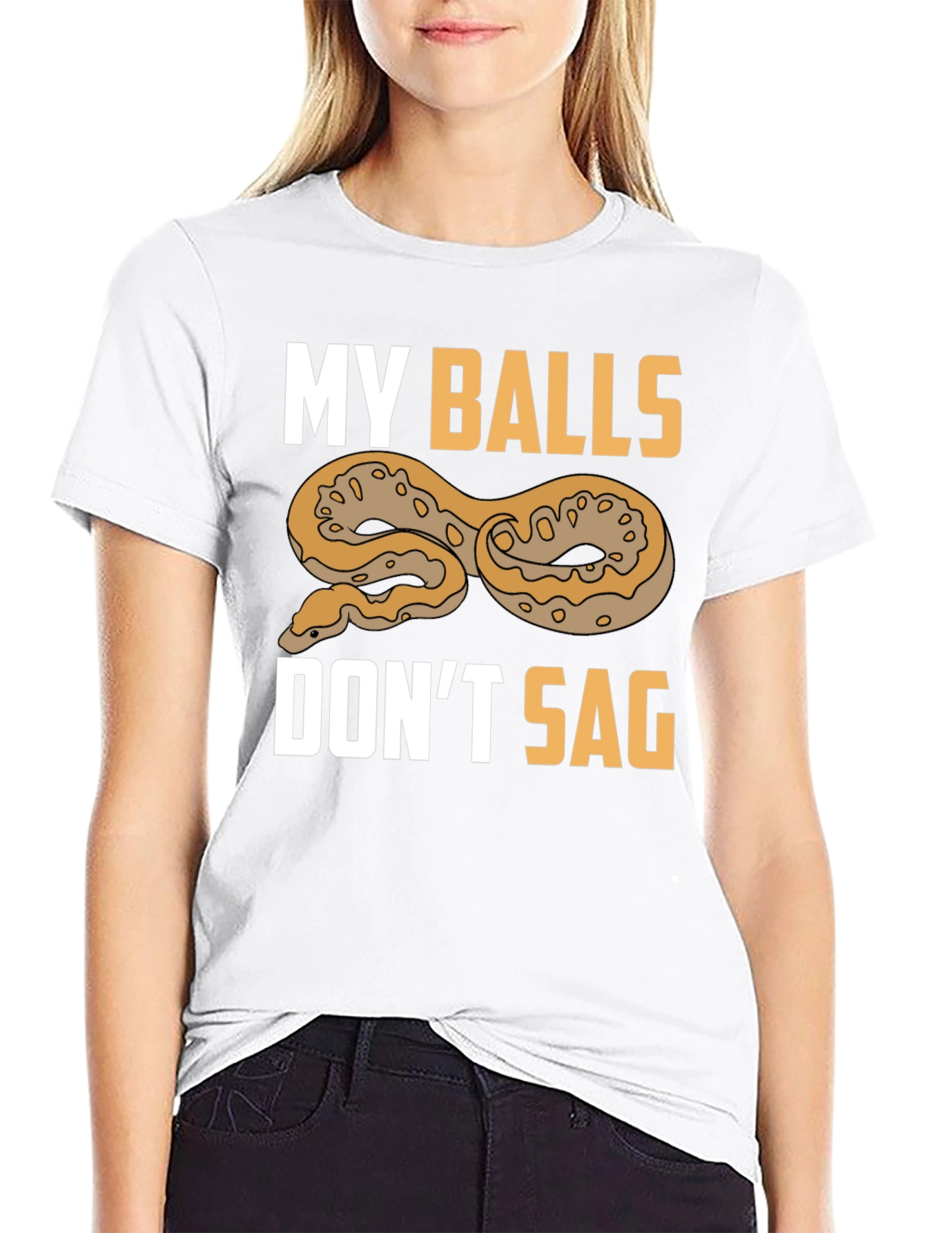 Funny My Balls Dont Sag Snake T-Shirt