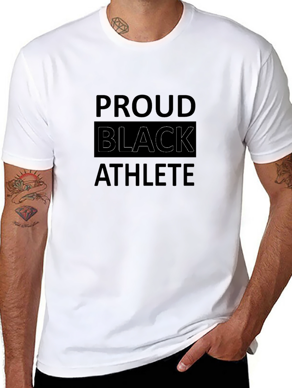 Proud Black Athlete Graphic Tee