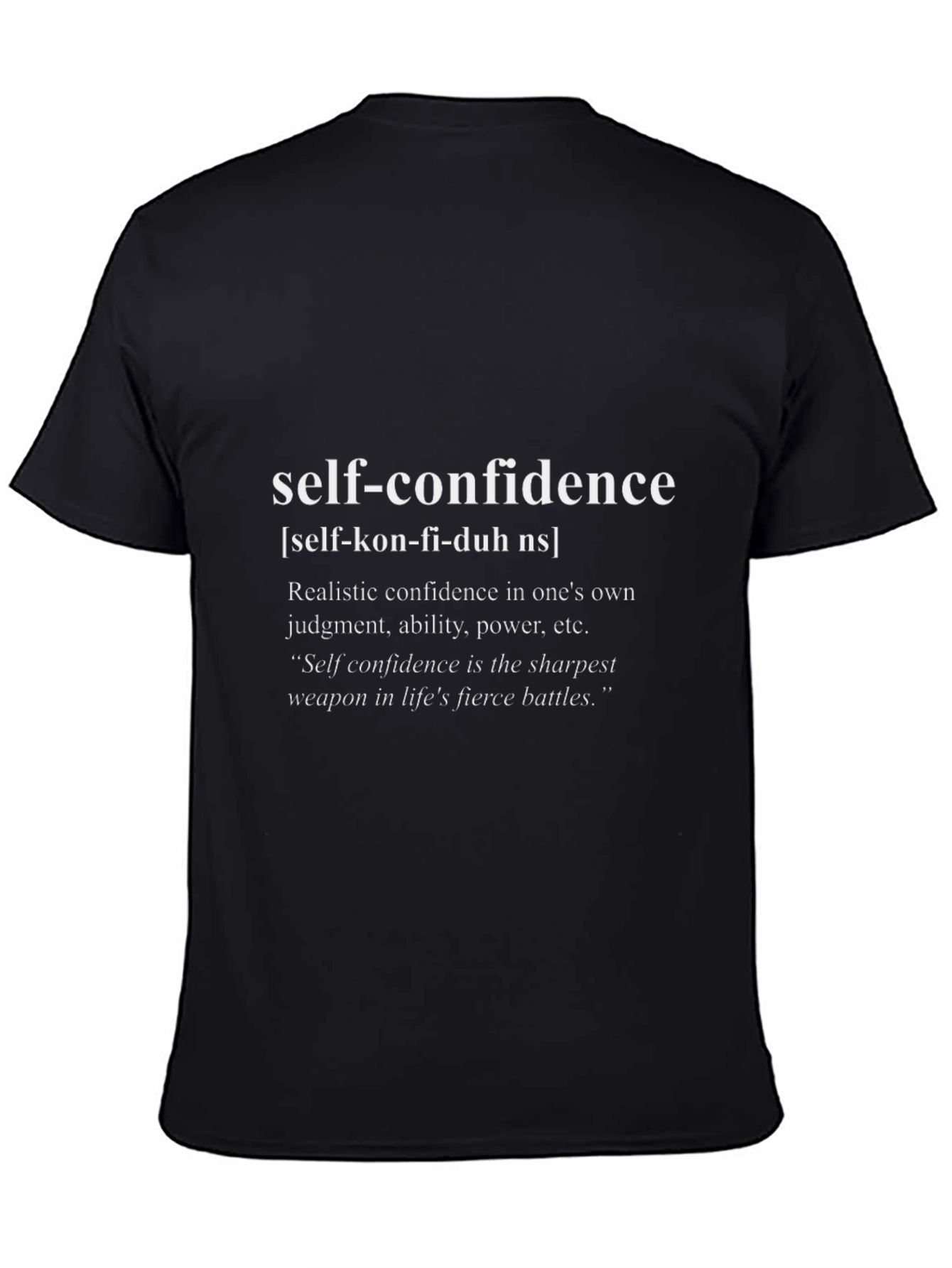 Self-Confidence Definition T-Shirt