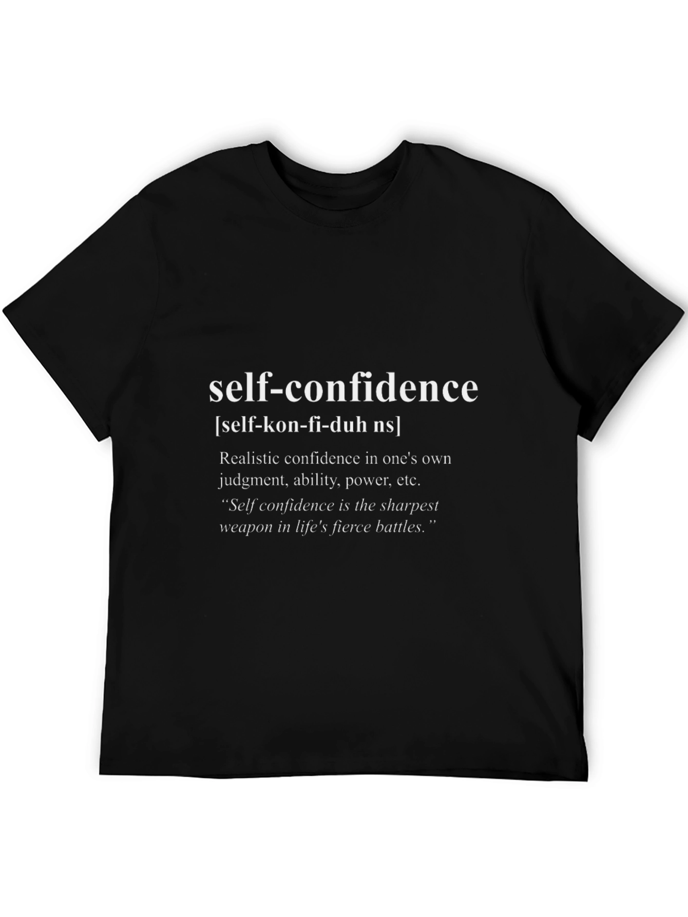 Self-Confidence Definition T-Shirt