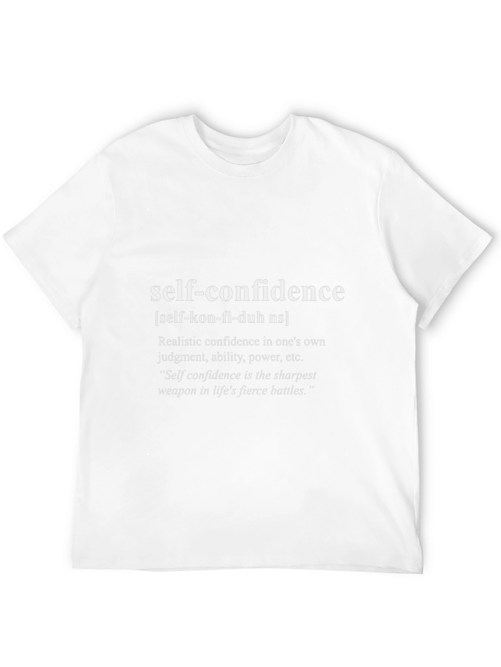 Self-Confidence Definition T-Shirt