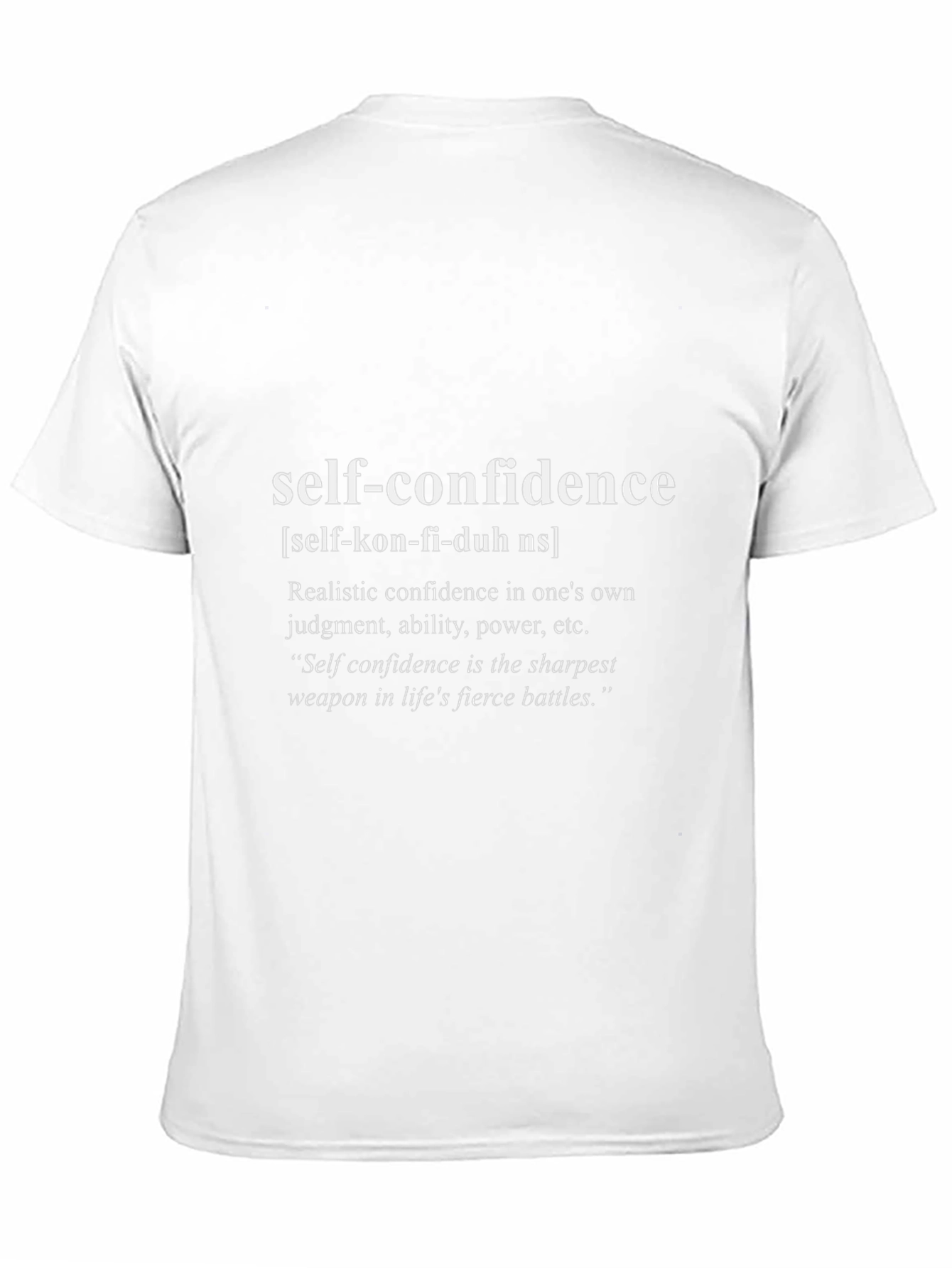 Self-Confidence Definition T-Shirt