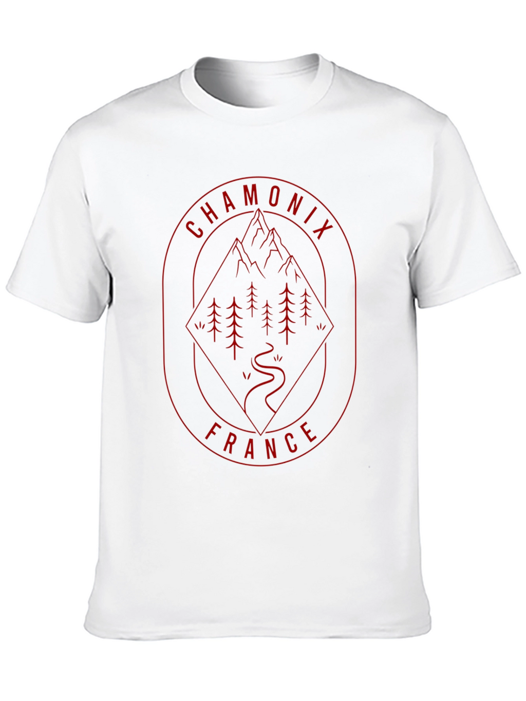 Chamonix France T-Shirt - Mountain Adventure Design