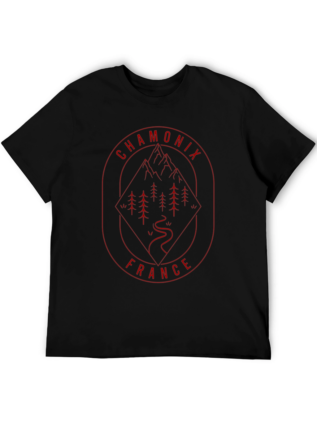 Chamonix France T-Shirt - Mountain Adventure Design