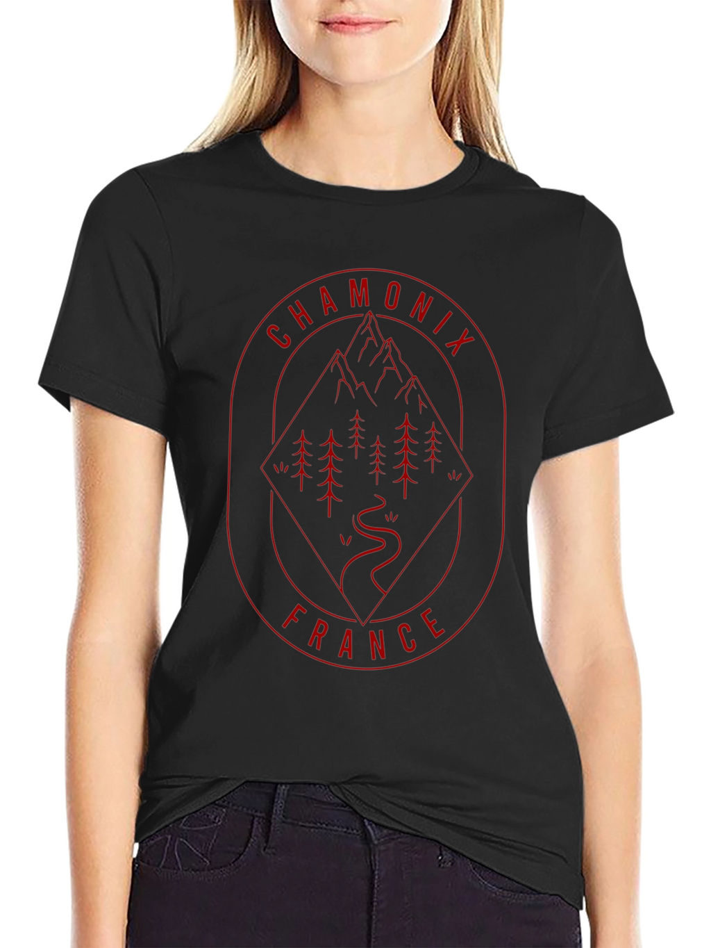 Chamonix France T-Shirt - Mountain Adventure Design