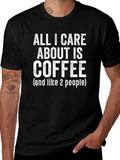 Coffee Lover Graphic Tee - Unisex Black T-Shirt