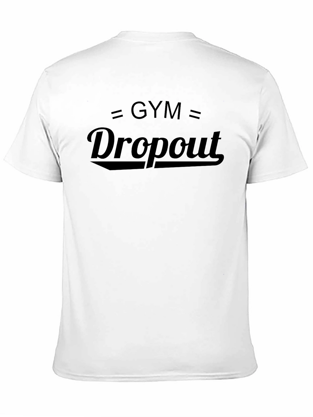 Gym Dropout Graphic Tee - Black Cotton T-Shirt