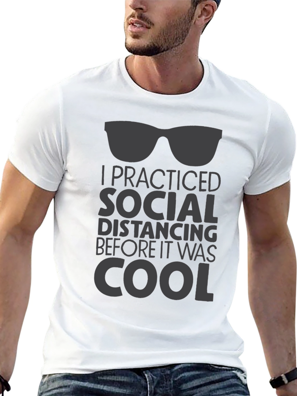 Social Distancing T-Shirt - Cool Retro Style