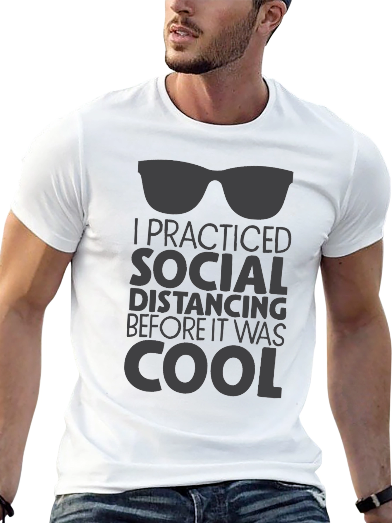 Social Distancing T-Shirt - Cool Retro Style