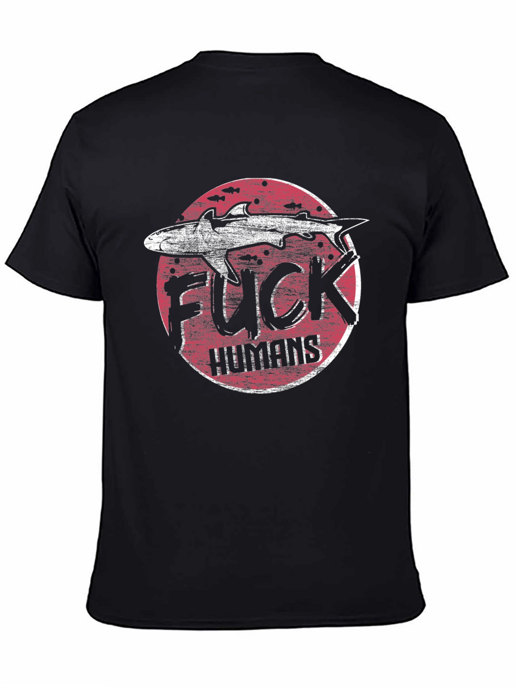Shark Graphic T-Shirt - Anti-Human Design