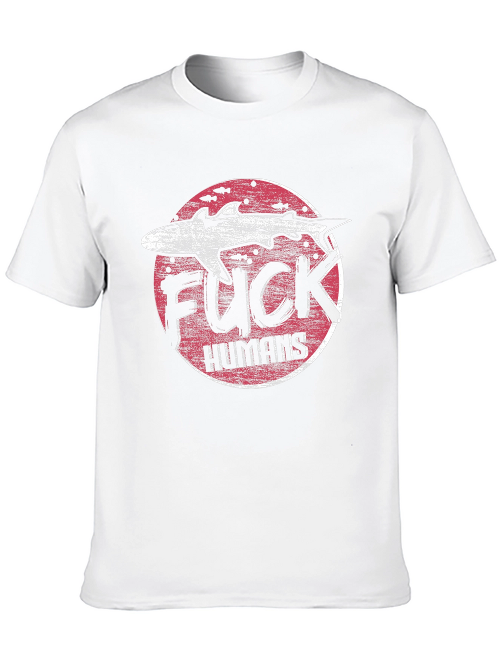 Shark Graphic T-Shirt - Anti-Human Design
