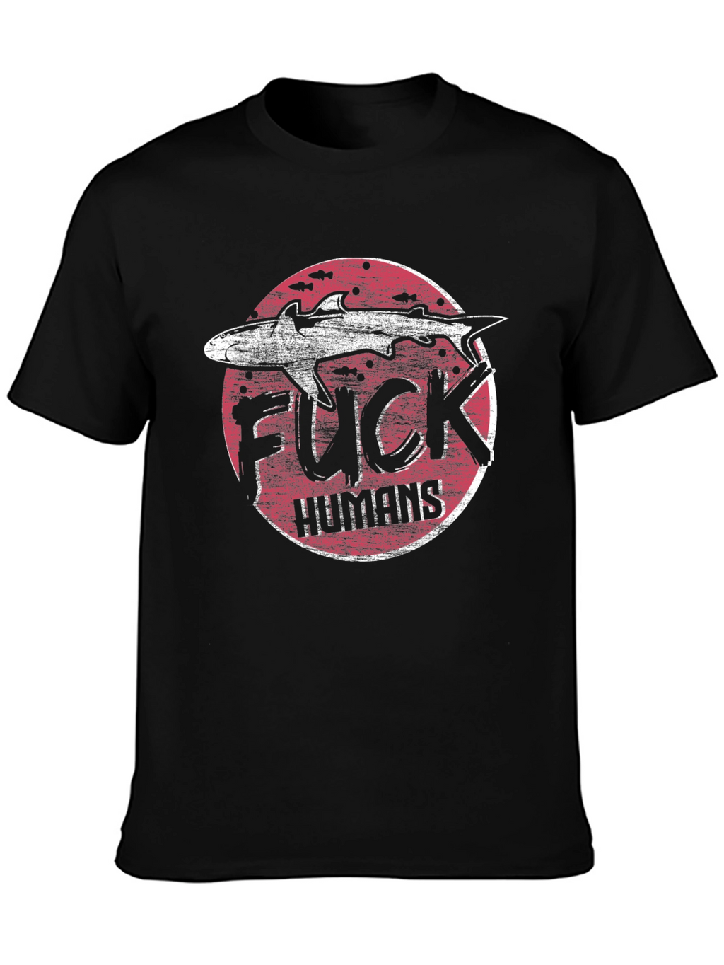 Shark Graphic T-Shirt - Anti-Human Design