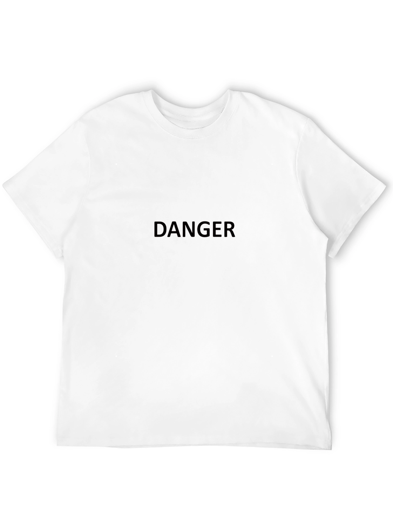 Danger Graphic Tee - Black Short Sleeve T-Shirt