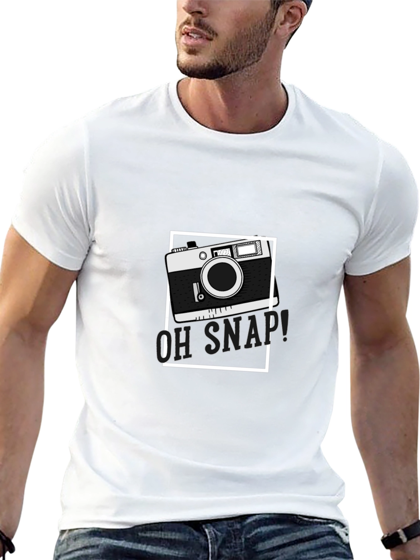 Retro Camera Graphic T-Shirt - Oh Snap! Design