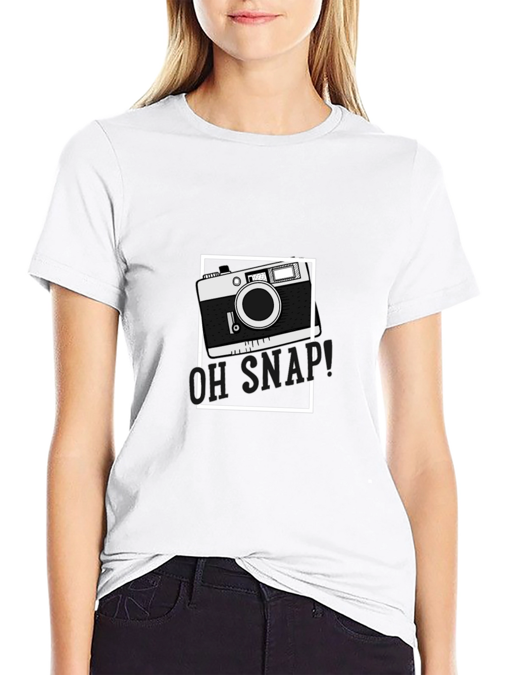 Retro Camera Graphic T-Shirt - Oh Snap! Design