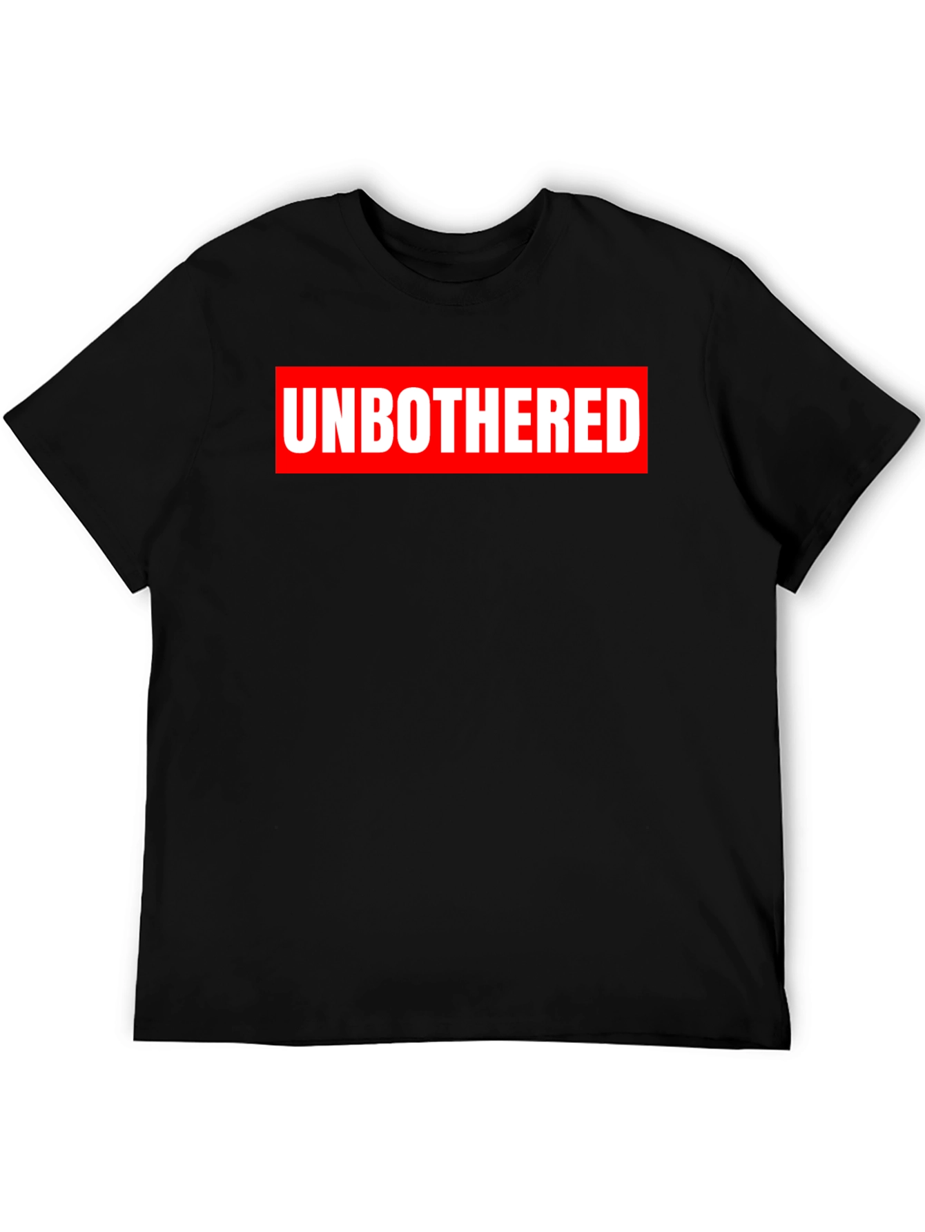 Unbothered Graphic T-Shirt - Black Crew Neck