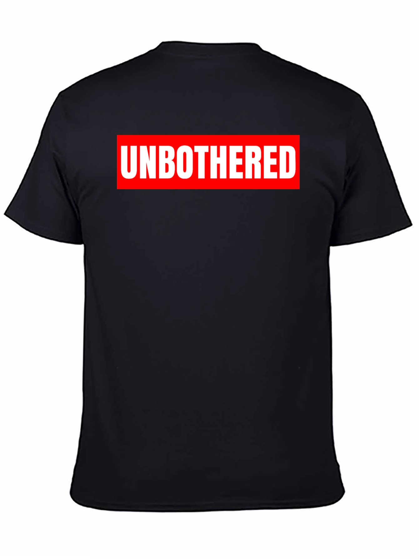 Unbothered Graphic T-Shirt - Black Crew Neck