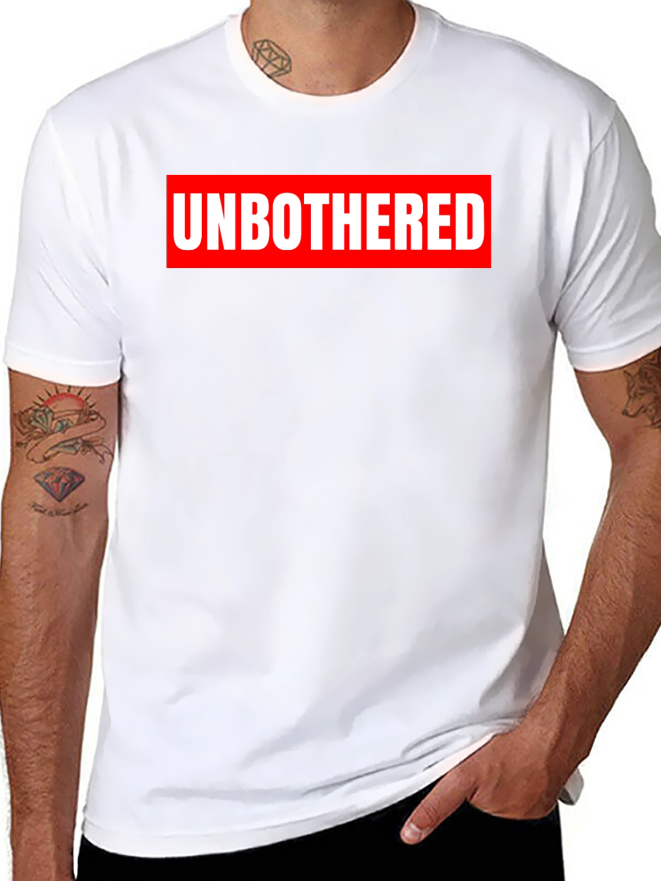 Unbothered Graphic T-Shirt - Black Crew Neck