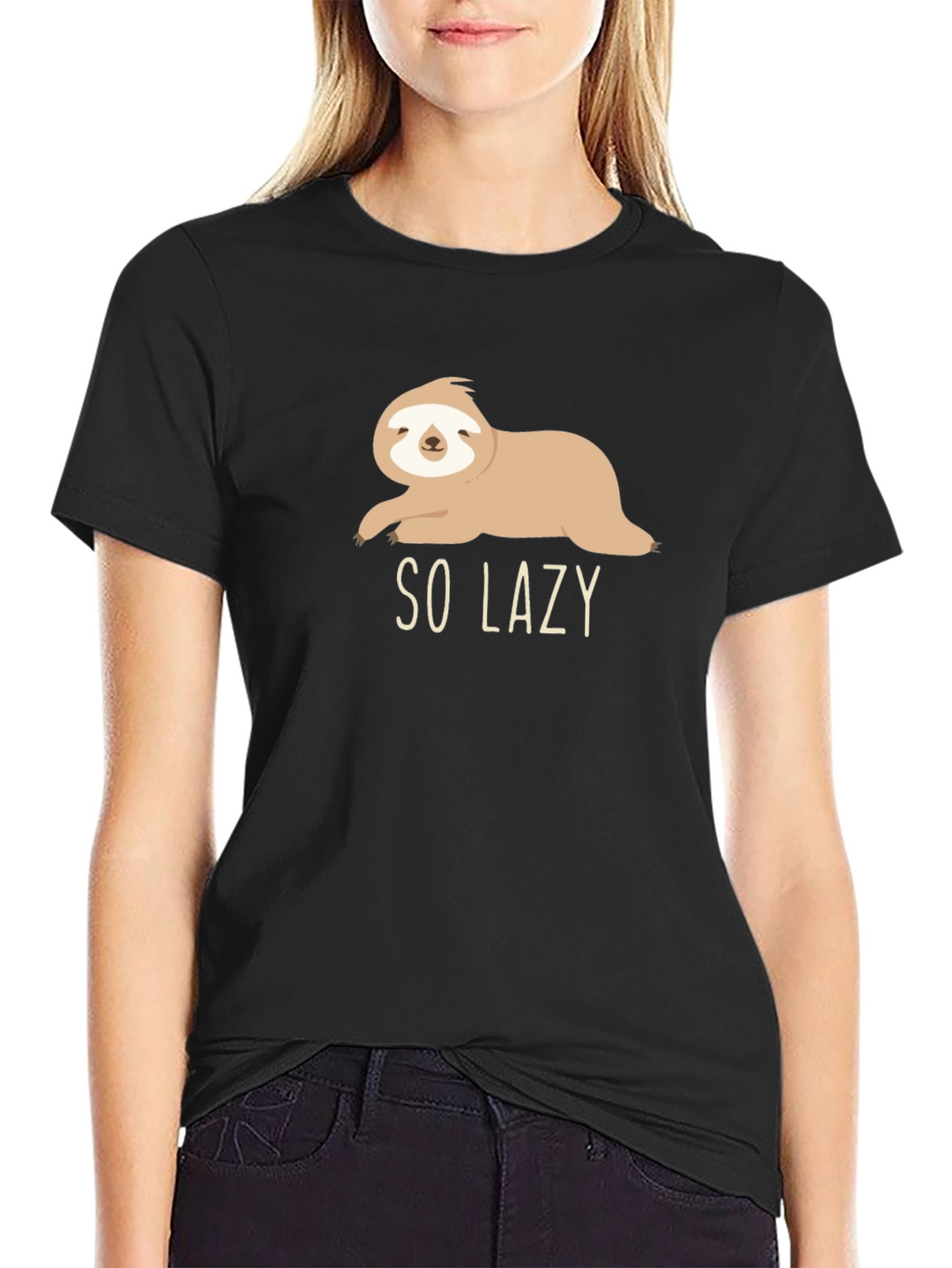So Lazy Sloth Graphic Tee - Comfy Casual Style