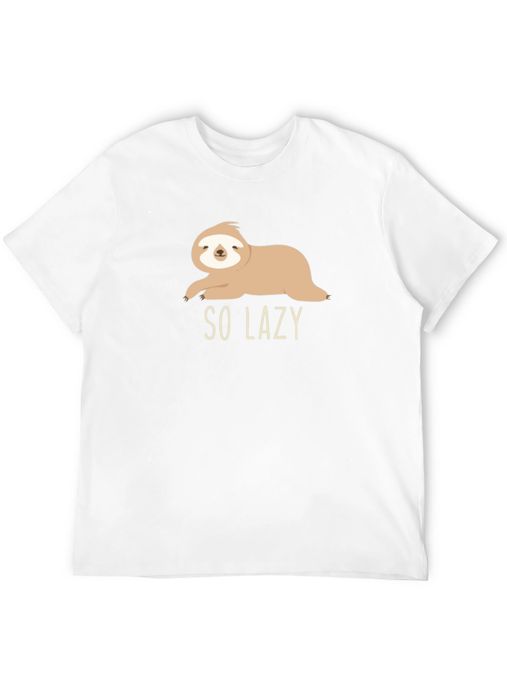 So Lazy Sloth Graphic Tee - Comfy Casual Style