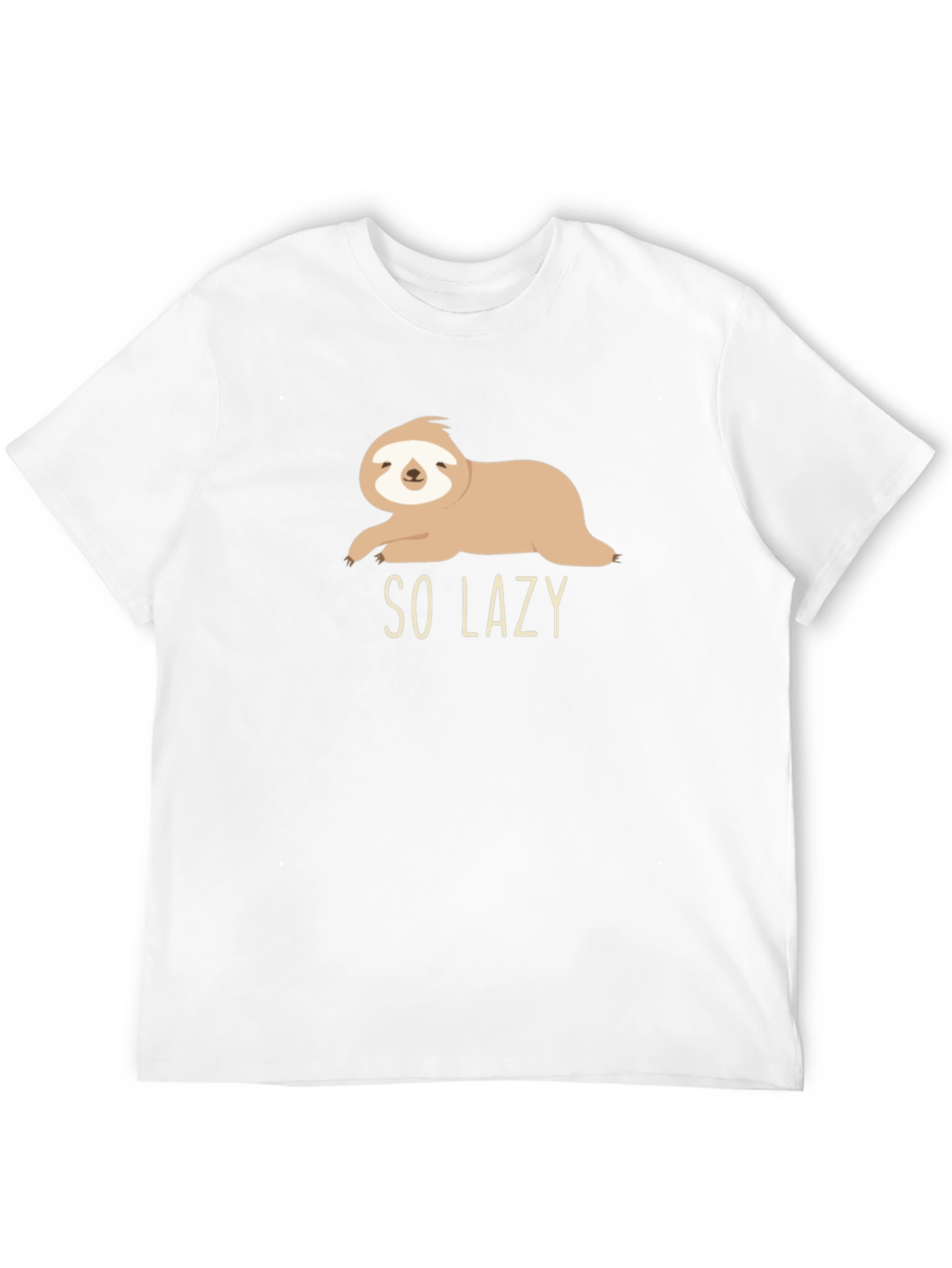 So Lazy Sloth Graphic Tee - Comfy Casual Style