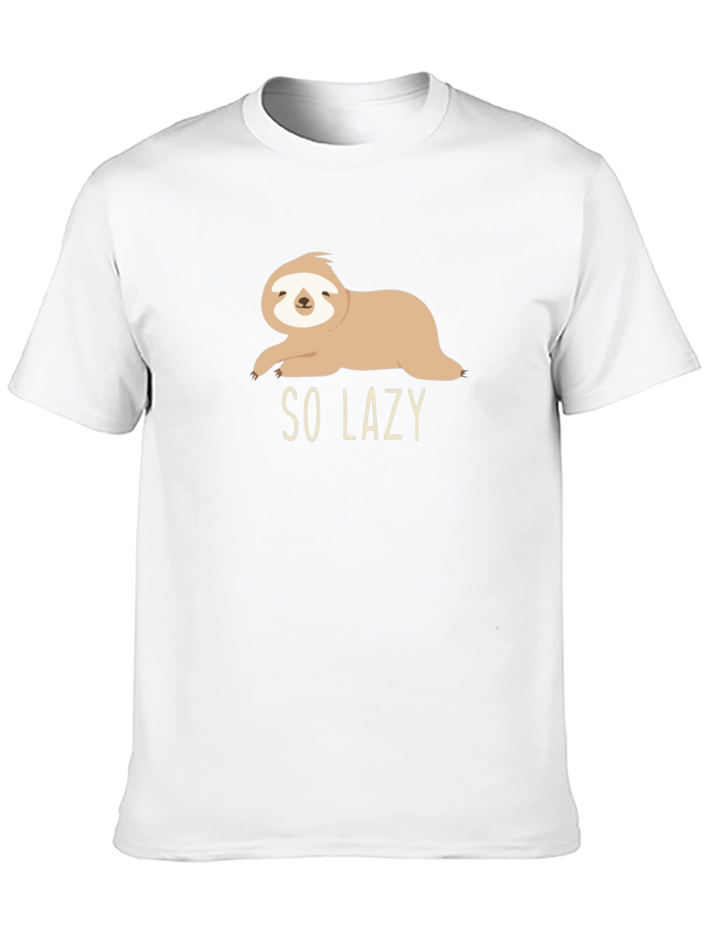 So Lazy Sloth Graphic Tee - Comfy Casual Style