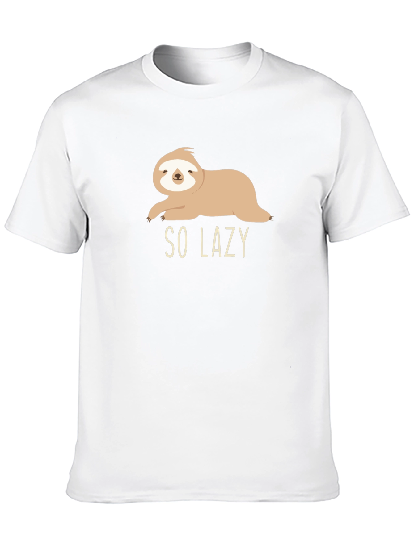 So Lazy Sloth Graphic Tee - Comfy Casual Style