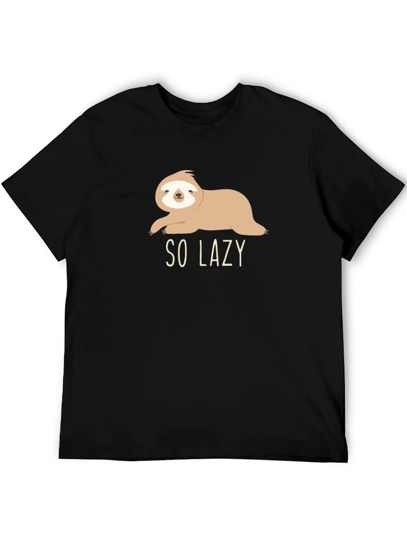 So Lazy Sloth Graphic Tee - Comfy Casual Style