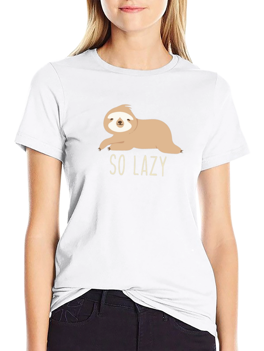 So Lazy Sloth Graphic Tee - Comfy Casual Style