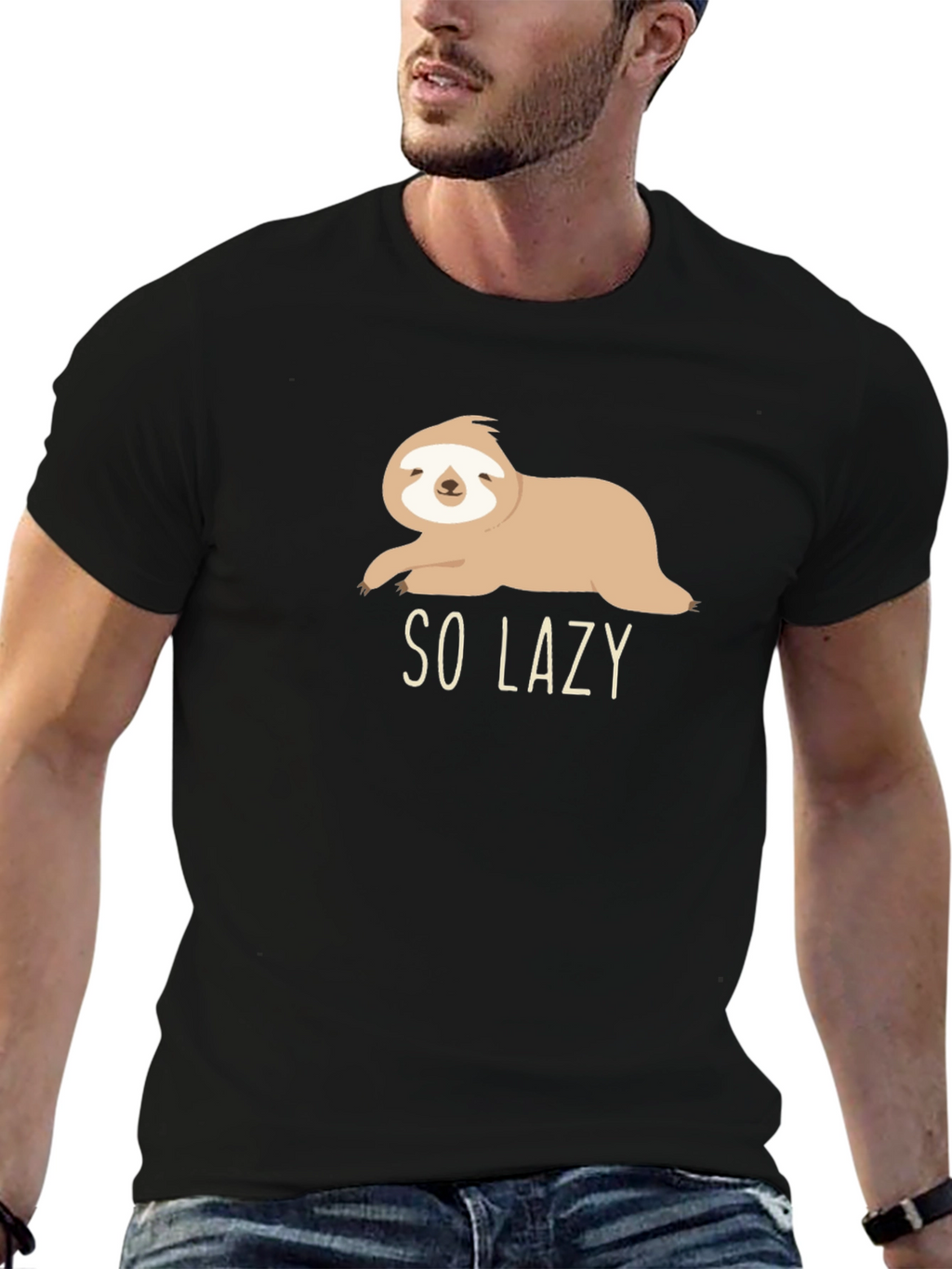 So Lazy Sloth Graphic Tee - Comfy Casual Style