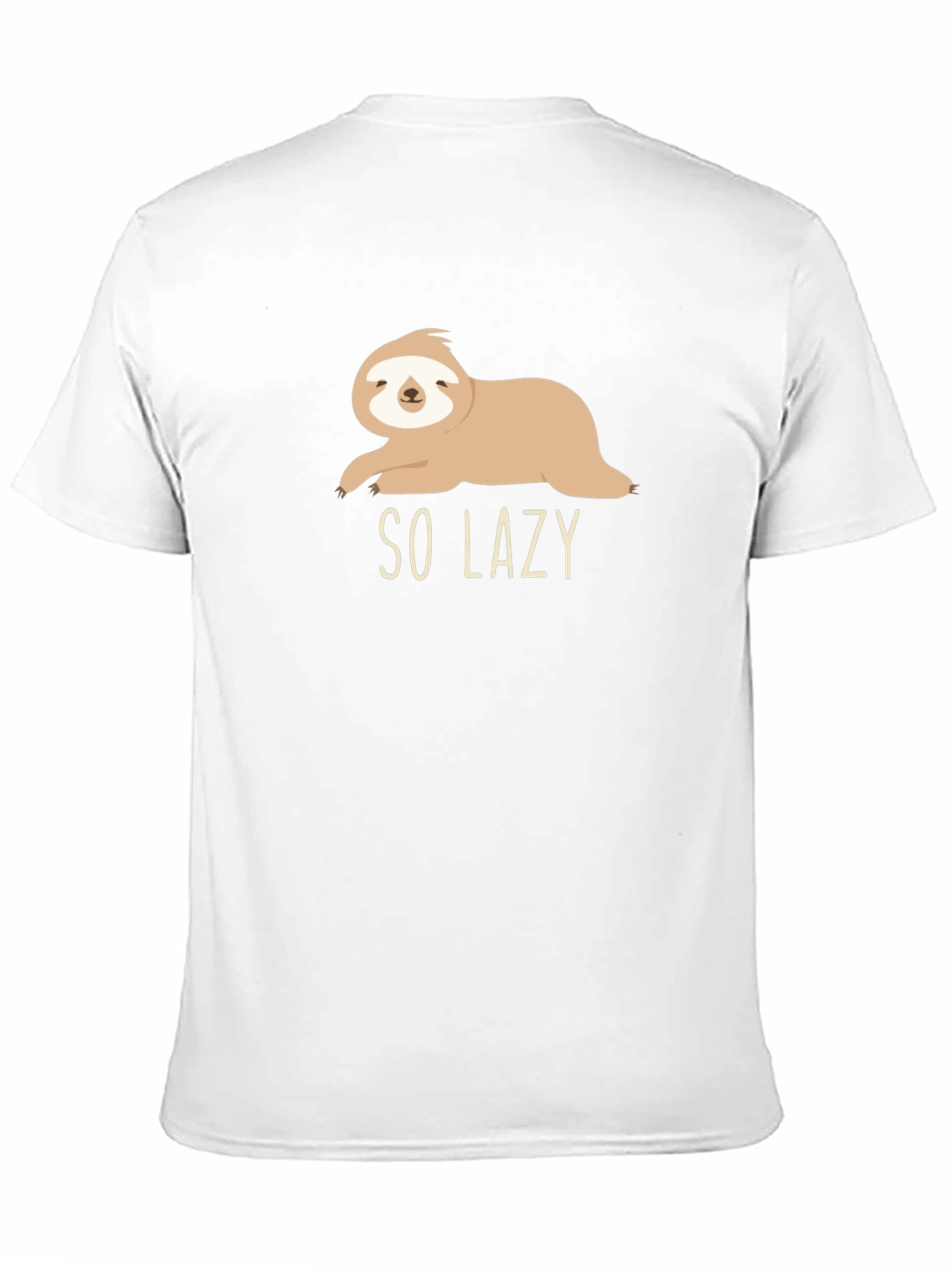 So Lazy Sloth Graphic Tee - Comfy Casual Style