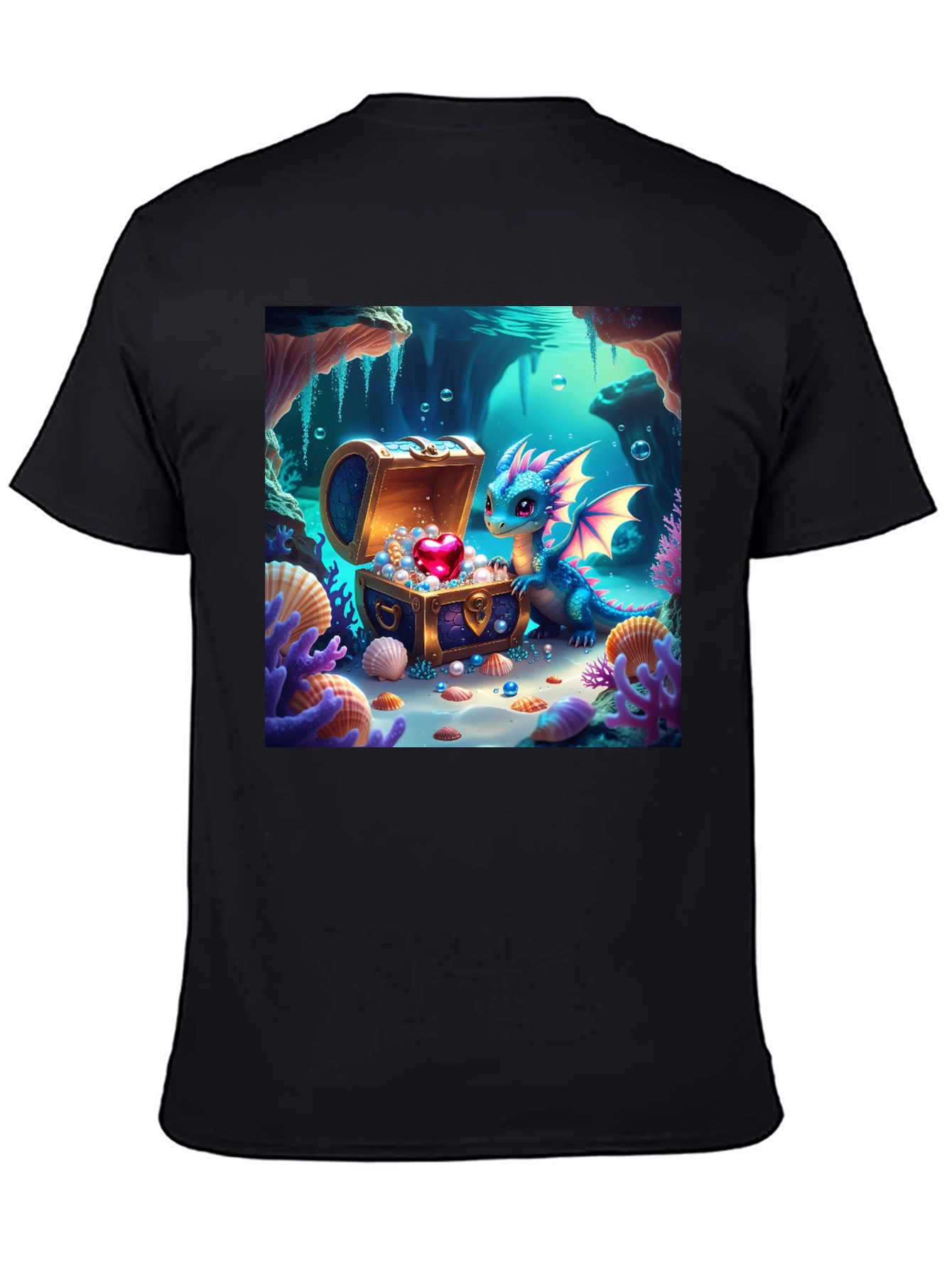 Dragons Treasure T-Shirt - Fantasy Art