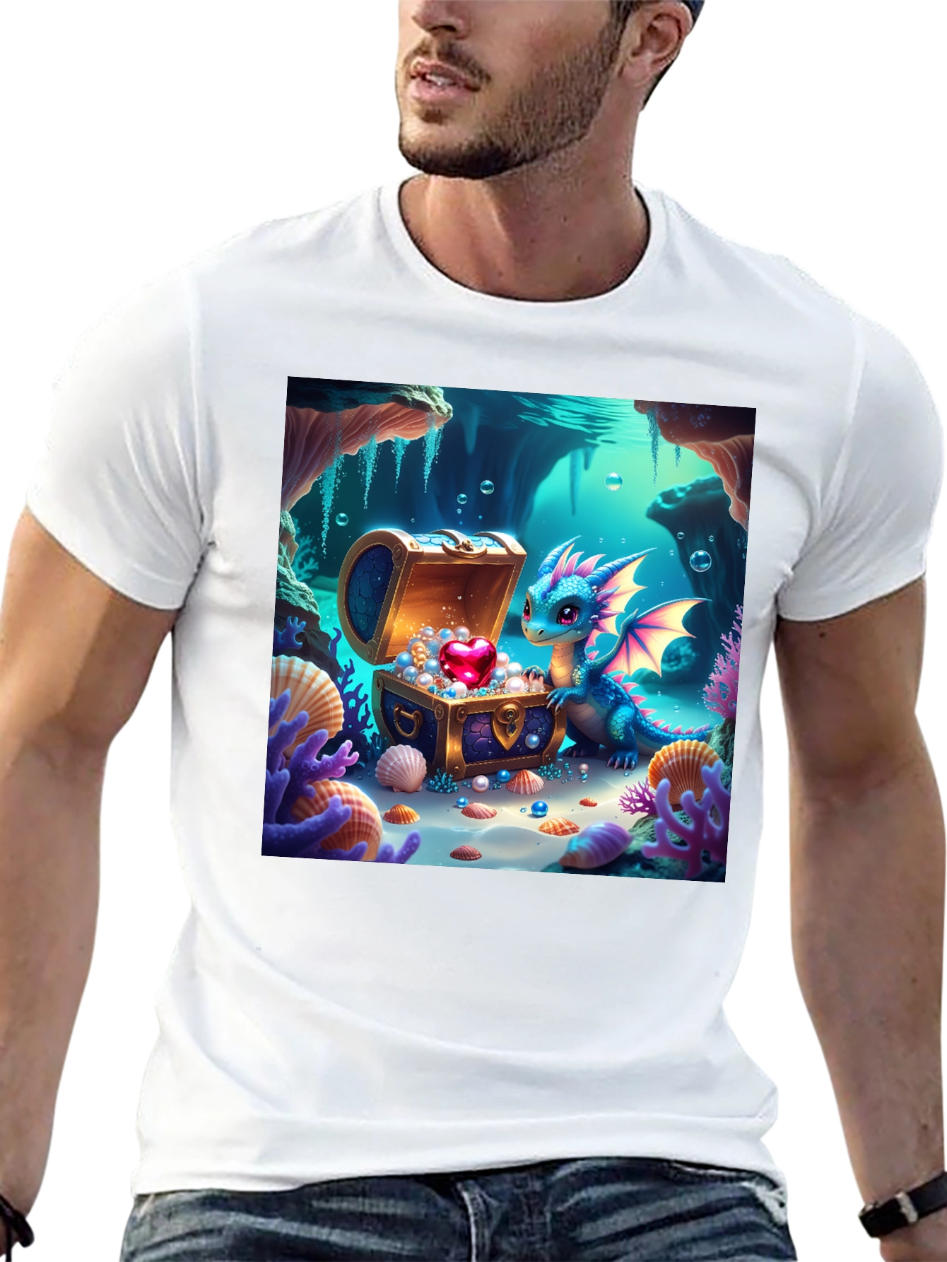 Dragons Treasure T-Shirt - Fantasy Art