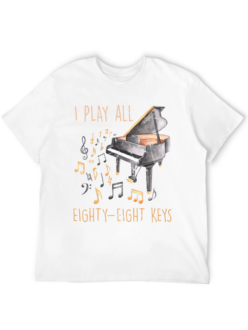 Piano Player Graphic T-Shirt - 88 Keys