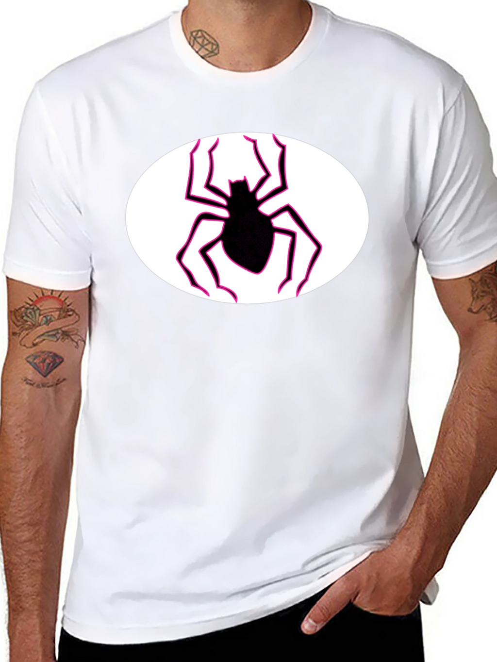 Spider Graphic Black Tee