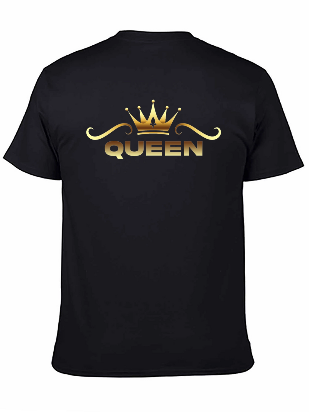 Queen Crown Graphic Tee - Black