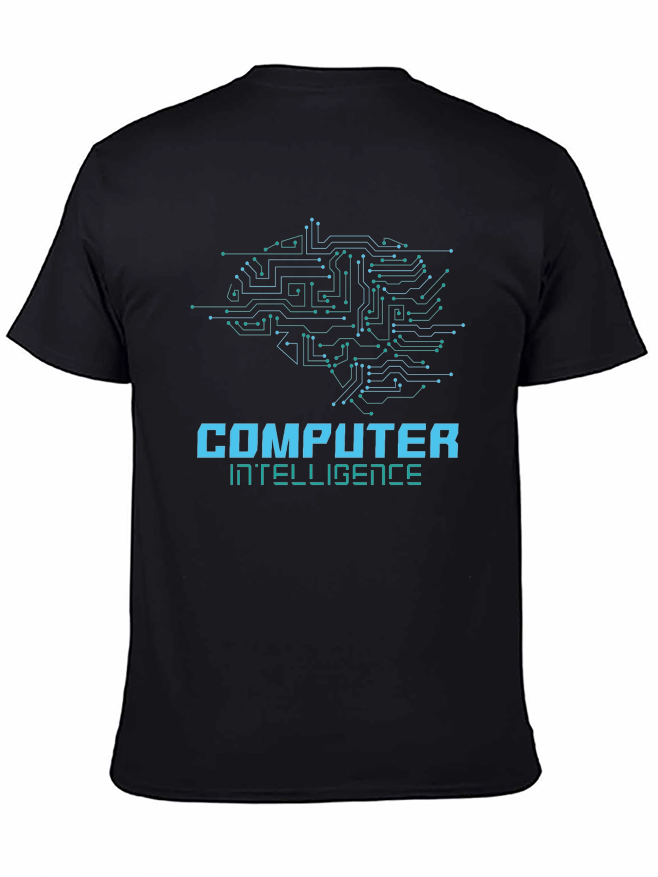Computer Intelligence Graphic Tee - Black Cotton