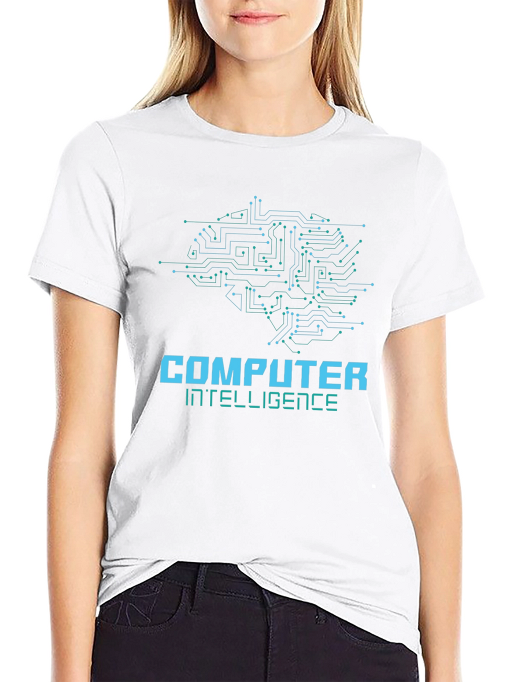 Computer Intelligence Graphic Tee - Black Cotton