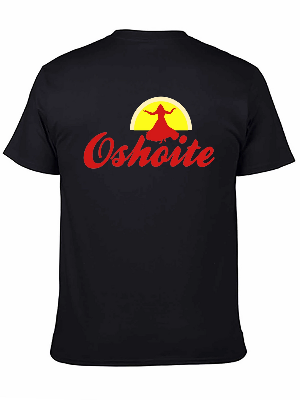Oshoite Black T-Shirt - Yoga Dance Graphic Tee