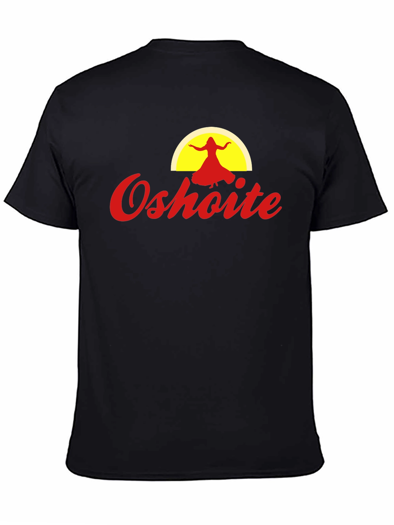 Oshoite Black T-Shirt - Yoga Dance Graphic Tee