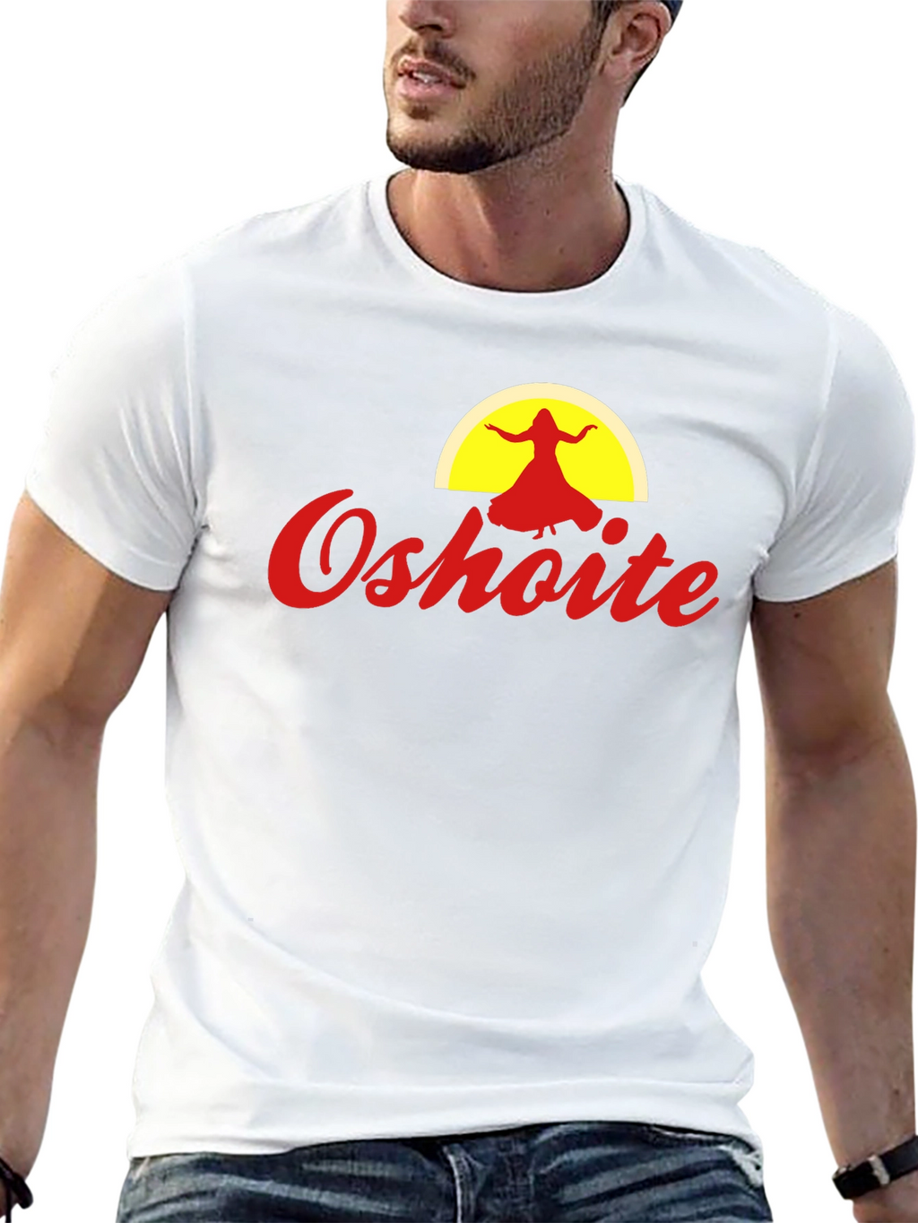 Oshoite Black T-Shirt - Yoga Dance Graphic Tee