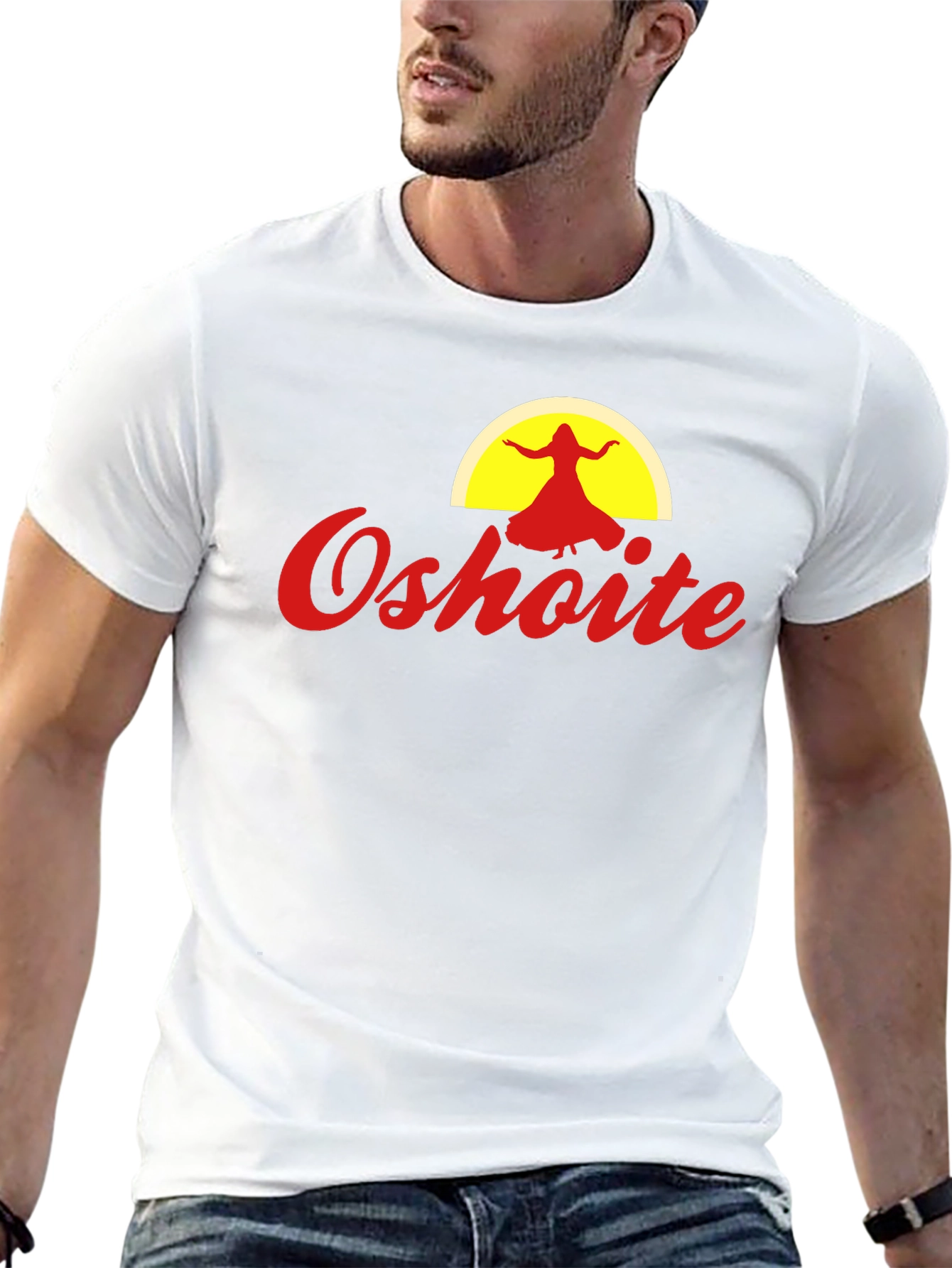 Oshoite Black T-Shirt - Yoga Dance Graphic Tee