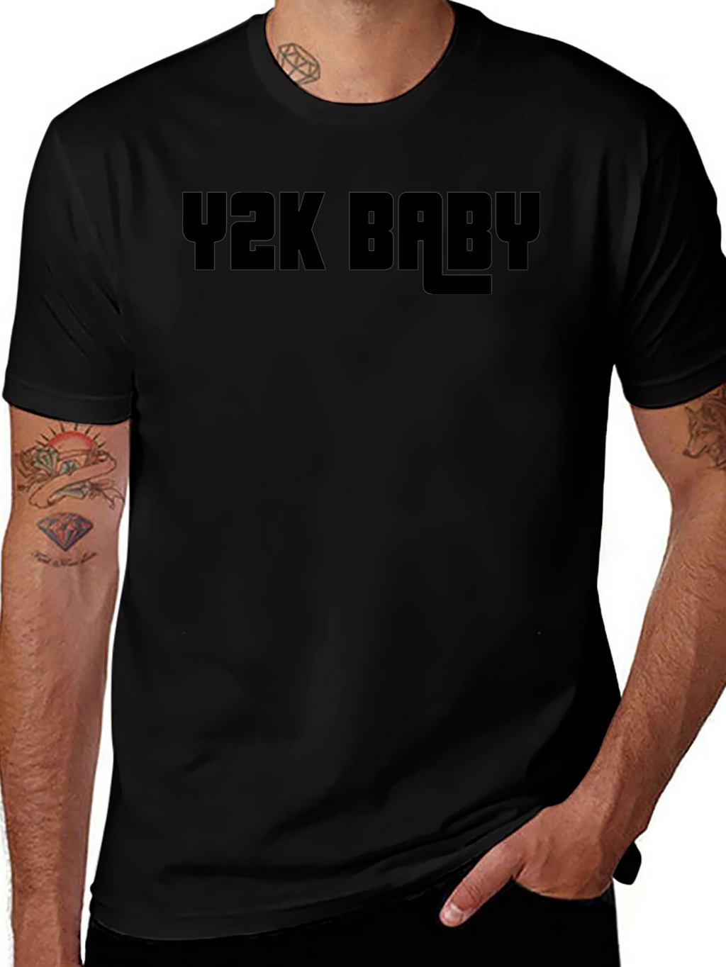 Y2K Baby Black Graphic T-Shirt