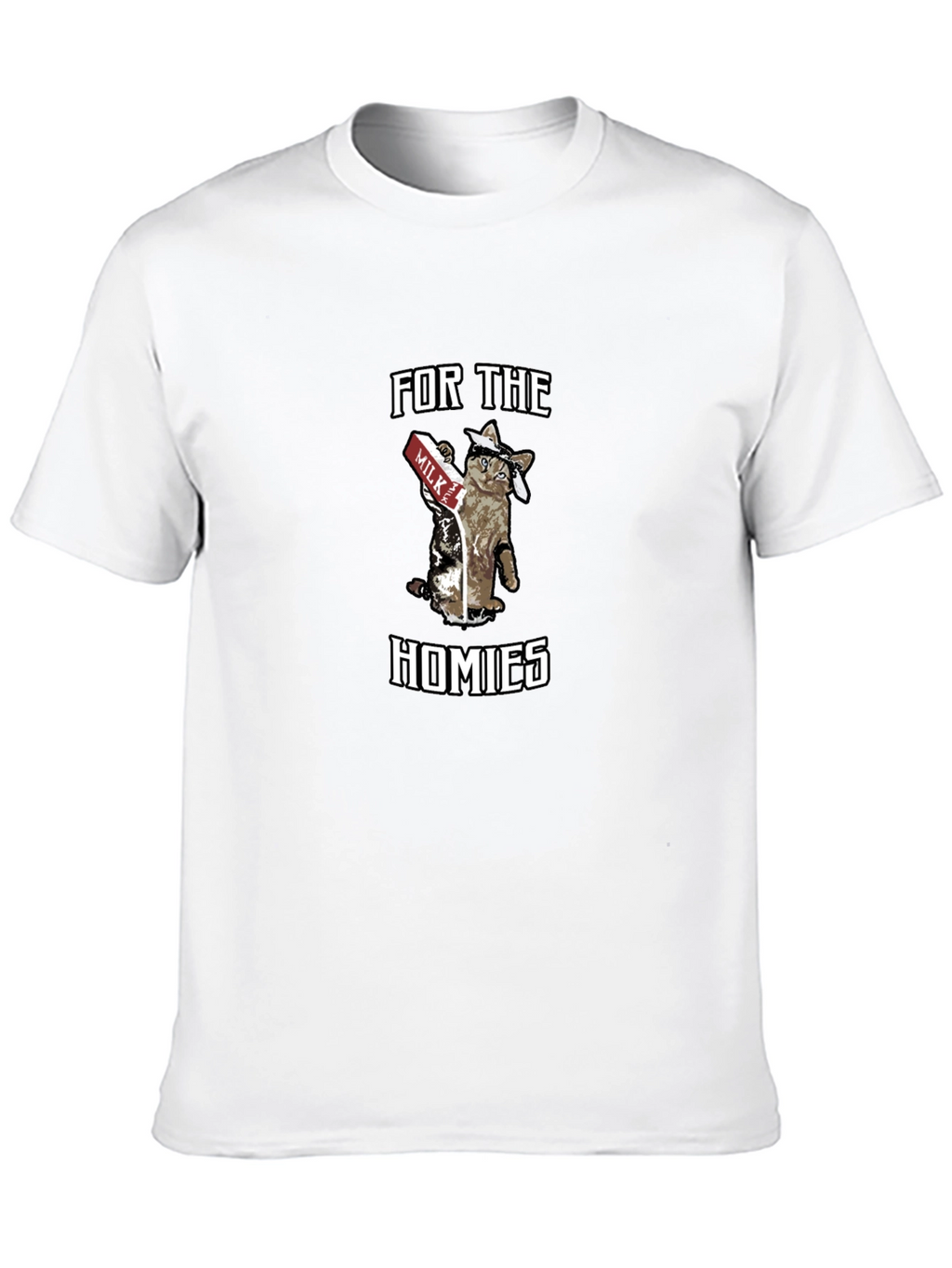 For the Homies Cat Milk T-Shirt