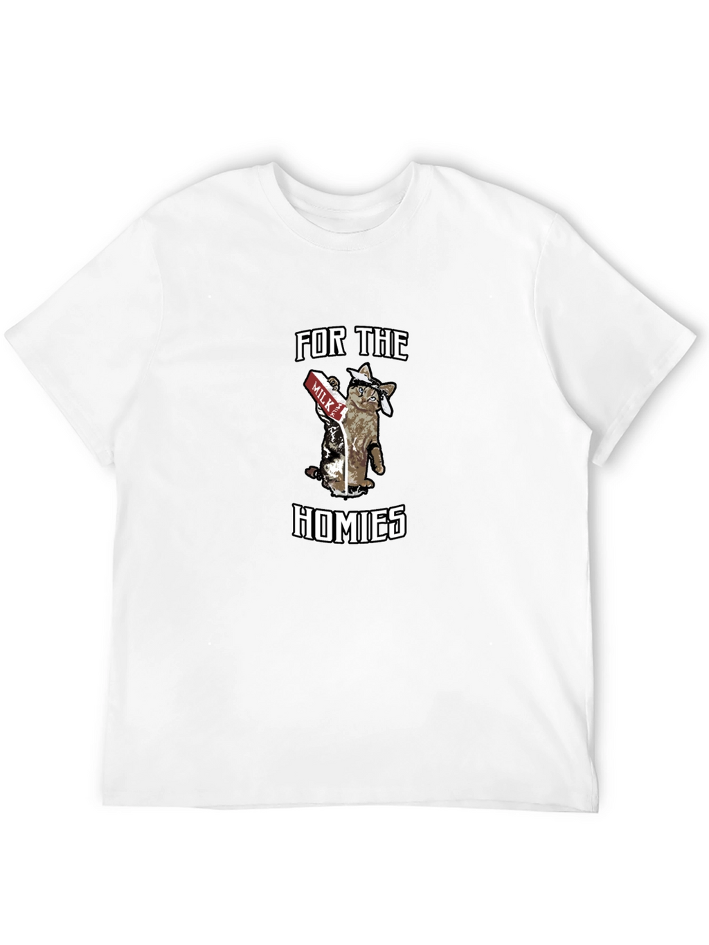 For the Homies Cat Milk T-Shirt