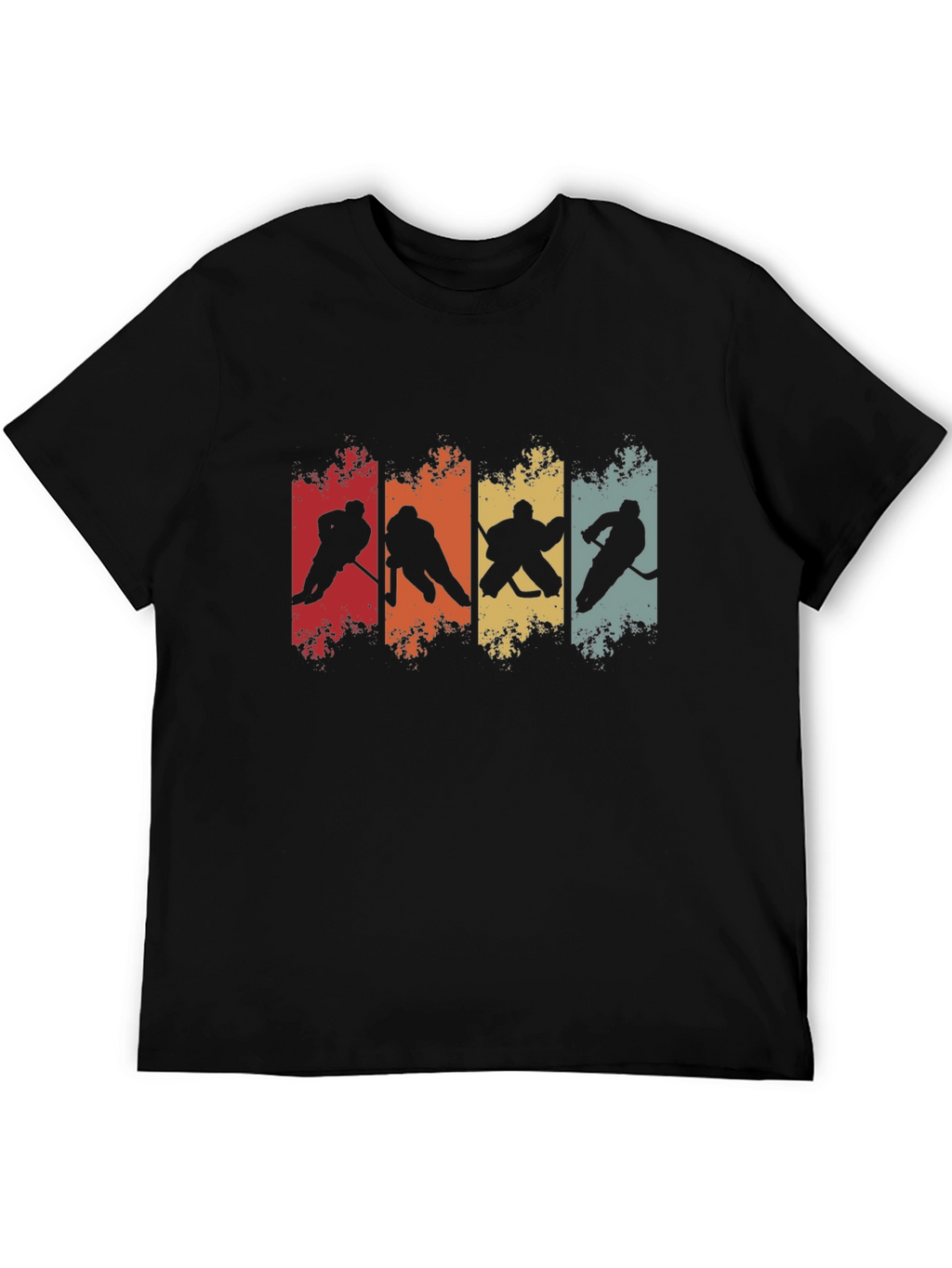 Retro Hockey Silhouette Graphic Tee