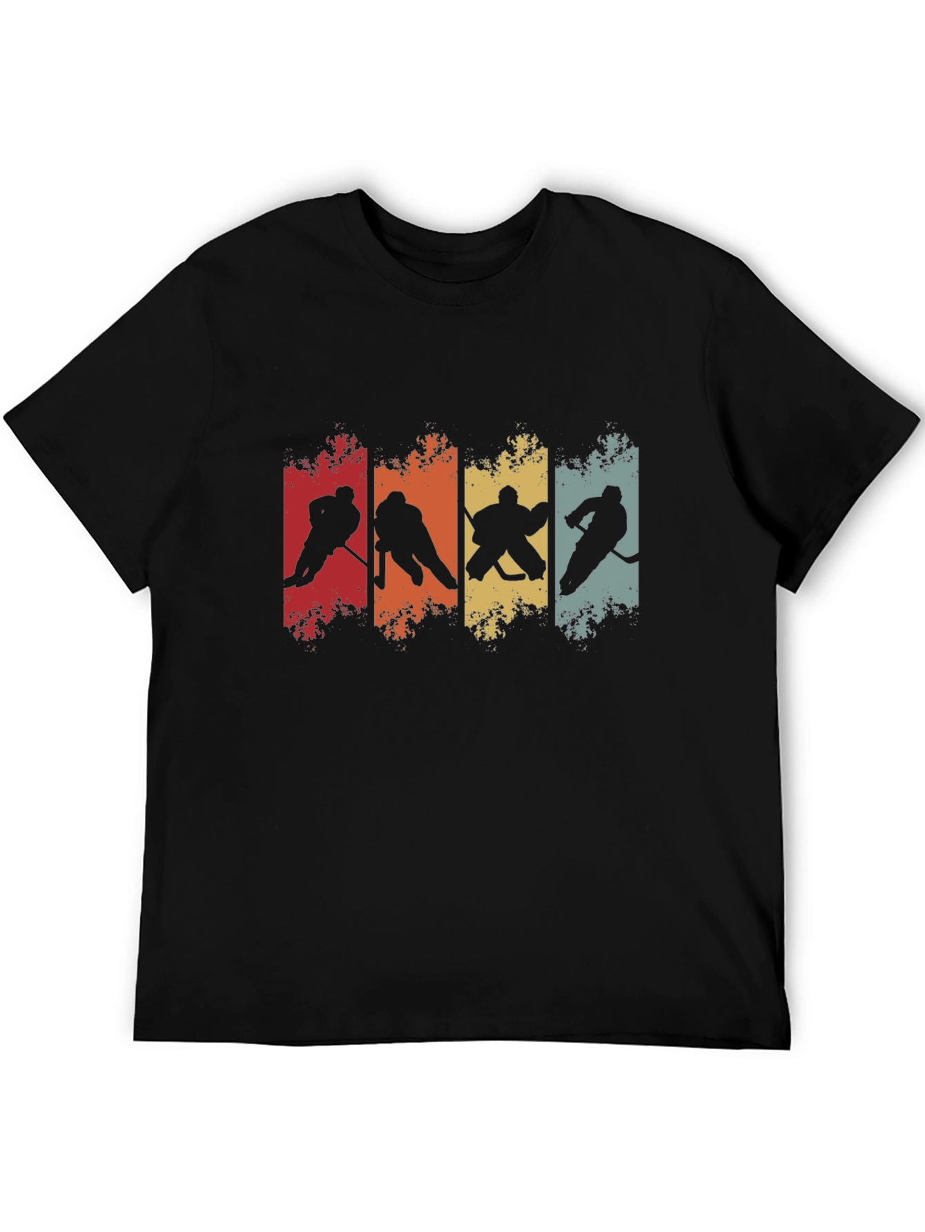 Retro Hockey Silhouette Graphic Tee