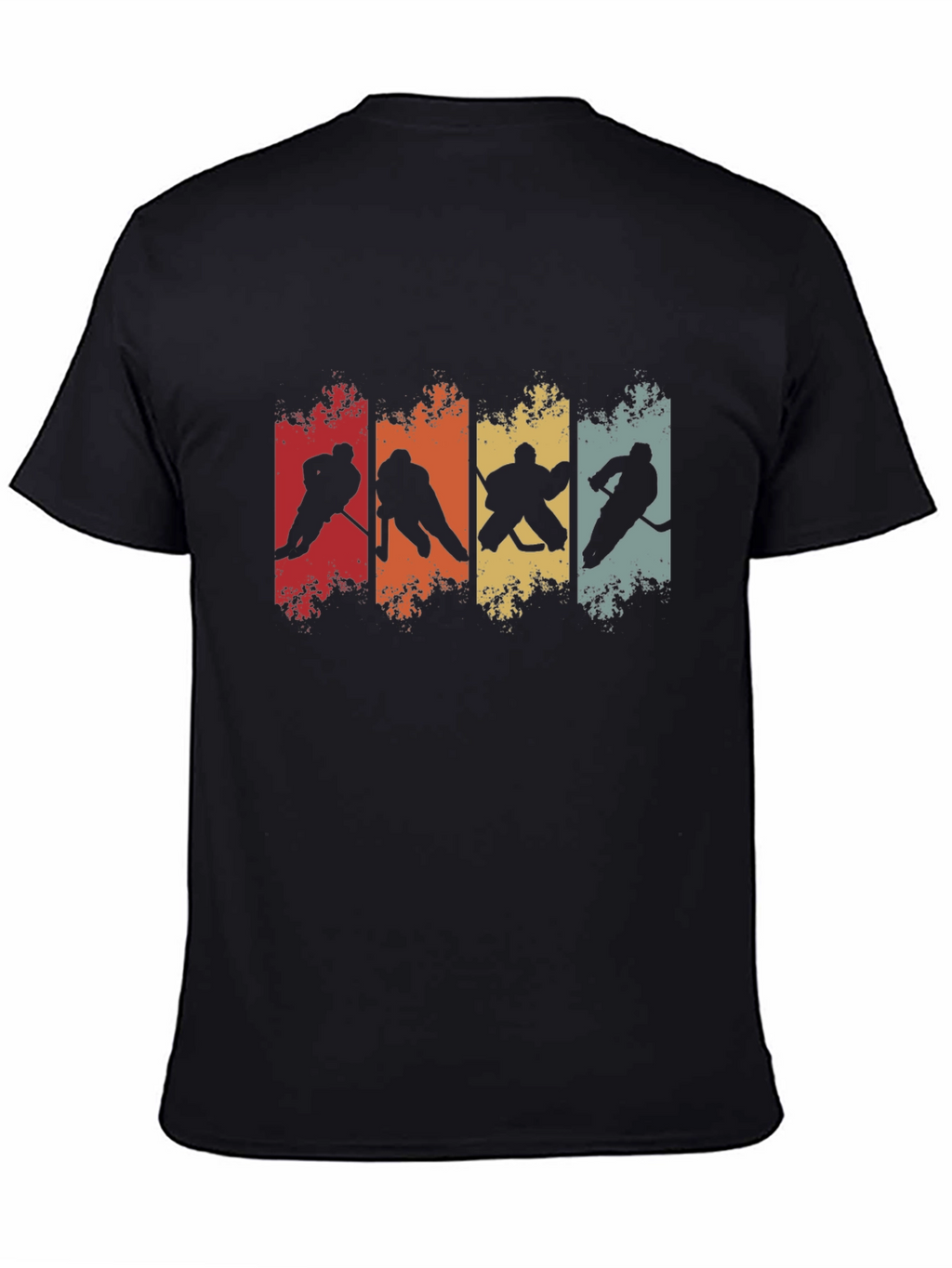Retro Hockey Silhouette Graphic Tee