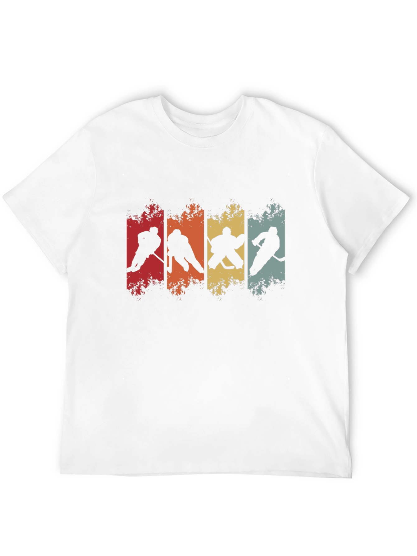 Retro Hockey Silhouette Graphic Tee